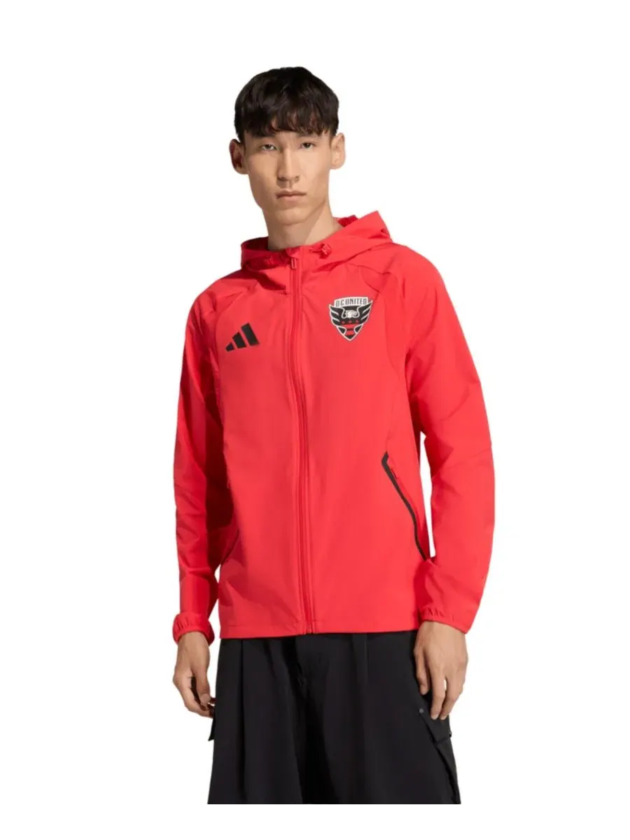 Ветровка-анорак с капюшоном и молнией Tiro Travel D.C. United adidas