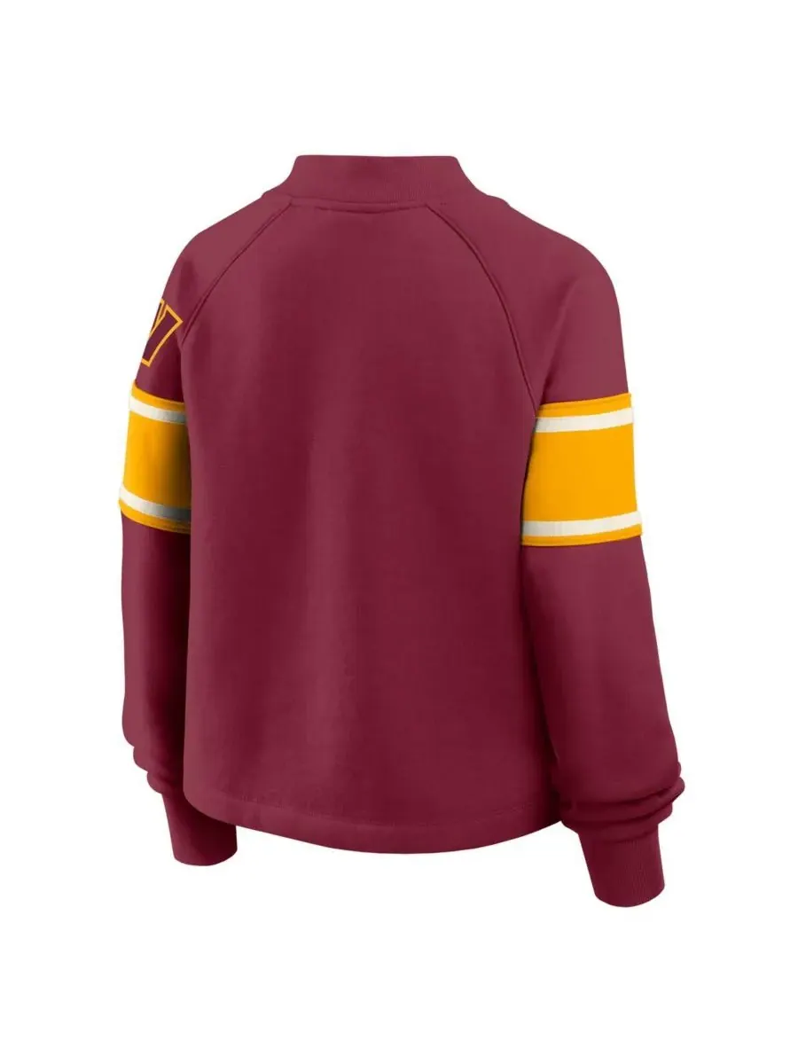 Fanatics Женская бордовая толстовка с высоким воротником Washington Commanders Oversized Hometown — изображение 3 из 3