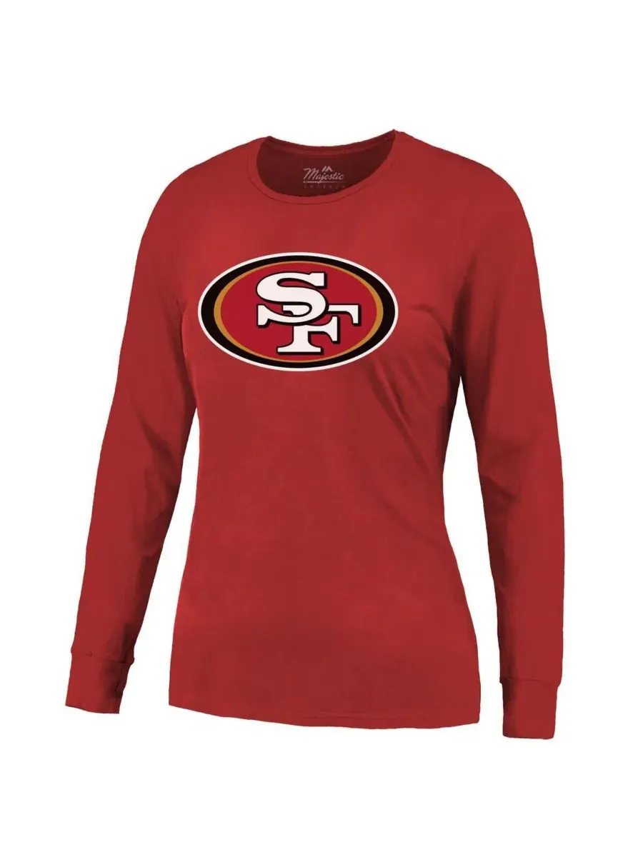 Женская футболка с длинным рукавом Brock Purdy Scarlet San Francisco 49ers с именем и номером — изображение 3 из 3, алый
