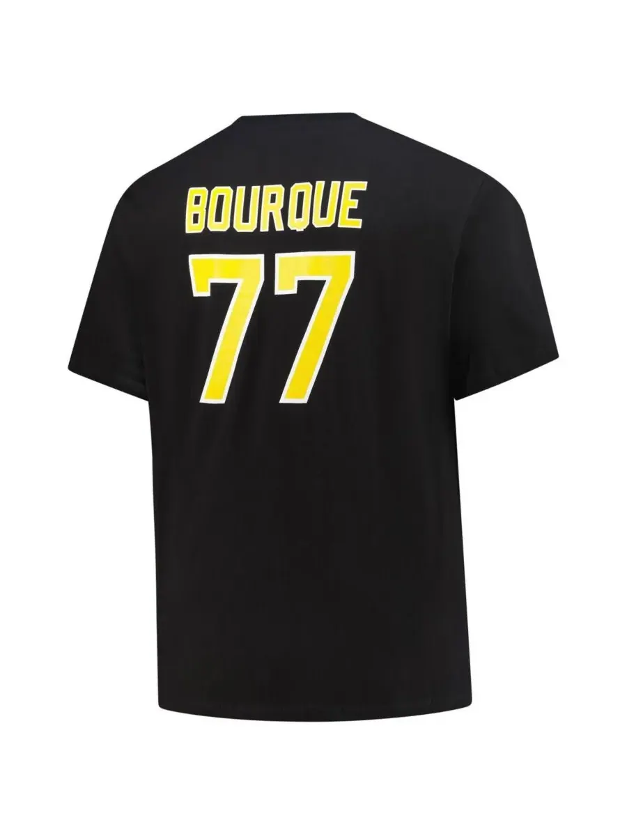Mitchell & Ness Мужская черная футболка Ray Bourque Boston Bruins Big Tall с номером и фамилией — изображение 2 из 3, черный
