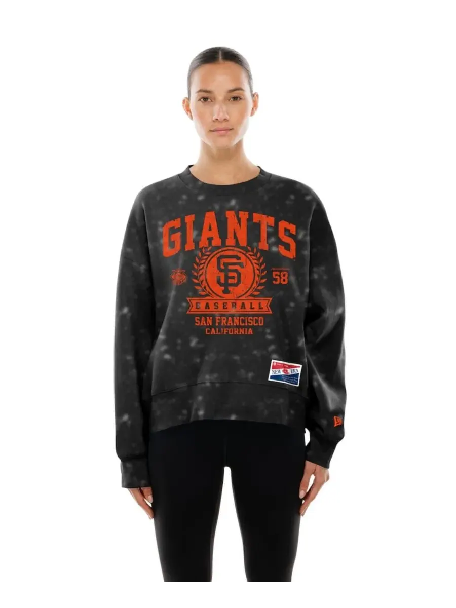 Свитшот оверсайз винтажный с принтом San Francisco Giants New Era