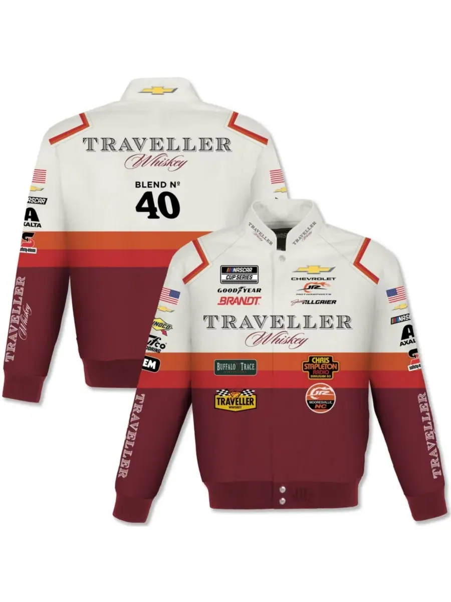 Мужская куртка-распашонка с принтом Traveller Whiskey JH Design