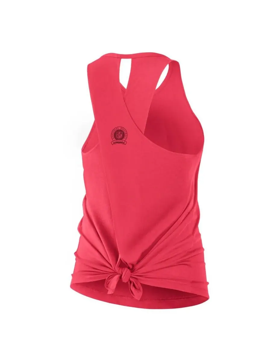 Женская алая майка San Francisco 49ers Glory Crisscross Performance Tank Top Nike — изображение 3 из 4, алый