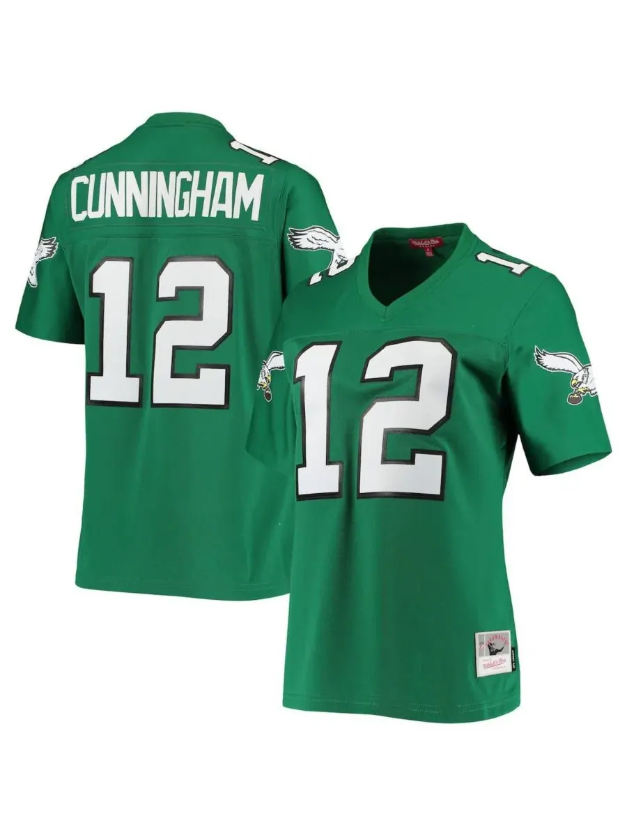 Женская реплика футболки Рэндалла Каннингема Келли Грина из команды Philadelphia Eagles образца