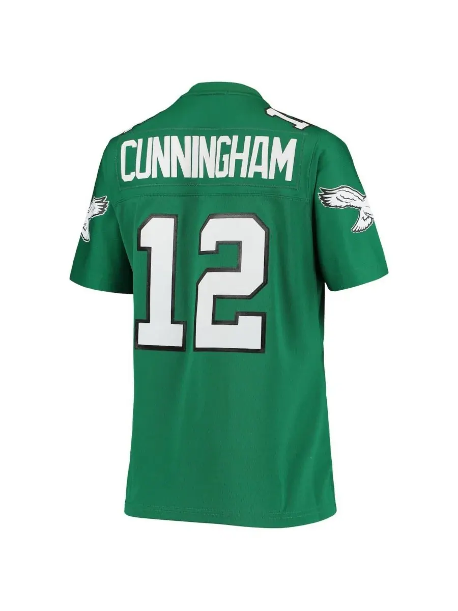 Женская реплика футболки Рэндалла Каннингема Келли Грина из команды Philadelphia Eagles образца — изображение 2 из 3, зеленый