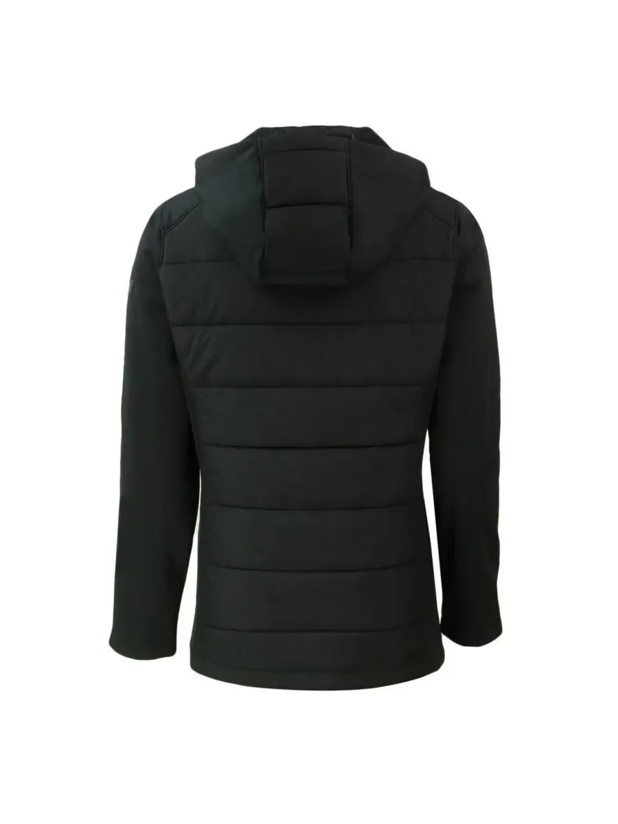 Cutter & Buck Женская черная куртка-худи на молнии San Francisco 49ers Evoke Hybrid Eco Softshell — изображение 2 из 3