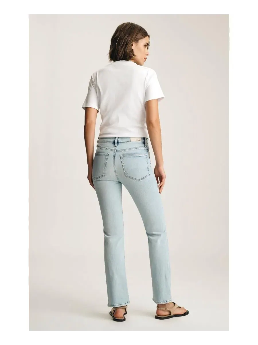 Джинсы прямого кроя с высокой посадкой Mavi Jeans, Ice Brushed Tribeca — изображение 5 из 6