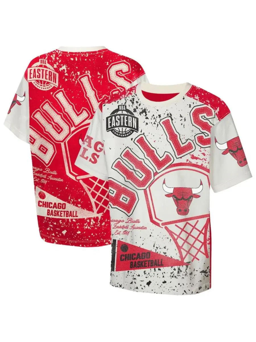 Футболка с принтом Chicago Bulls Top Player All-Over-Print Outerstuff