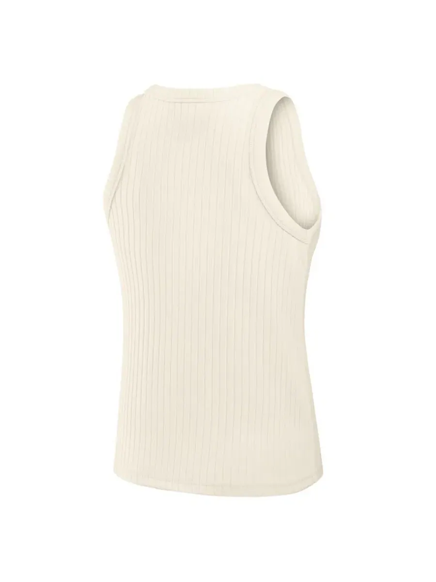 Женская кремовая майка Baltimore Ravens Star Play Tri-Blend в рубчик Fanatics — изображение 3 из 3, бежевый