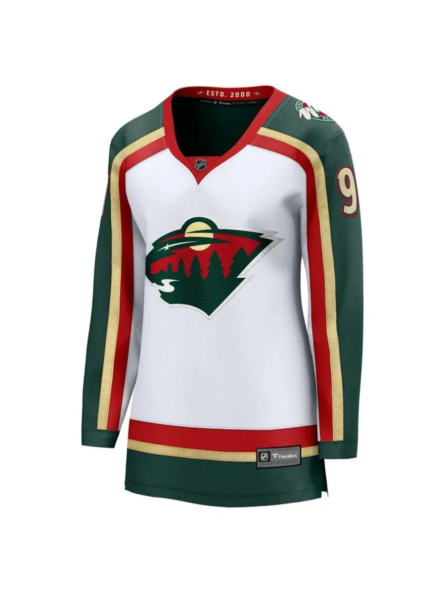 Женская белая майка Кирилла Капризова, посвященная 25-летию команды Minnesota Wild, Breakaway — изображение 2 из 3, белый