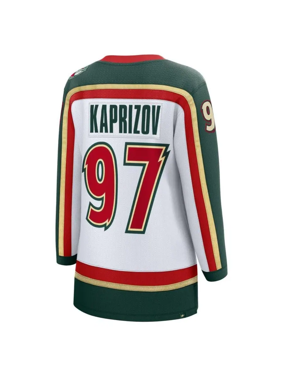 Женская белая майка Кирилла Капризова, посвященная 25-летию команды Minnesota Wild, Breakaway — изображение 3 из 3, белый