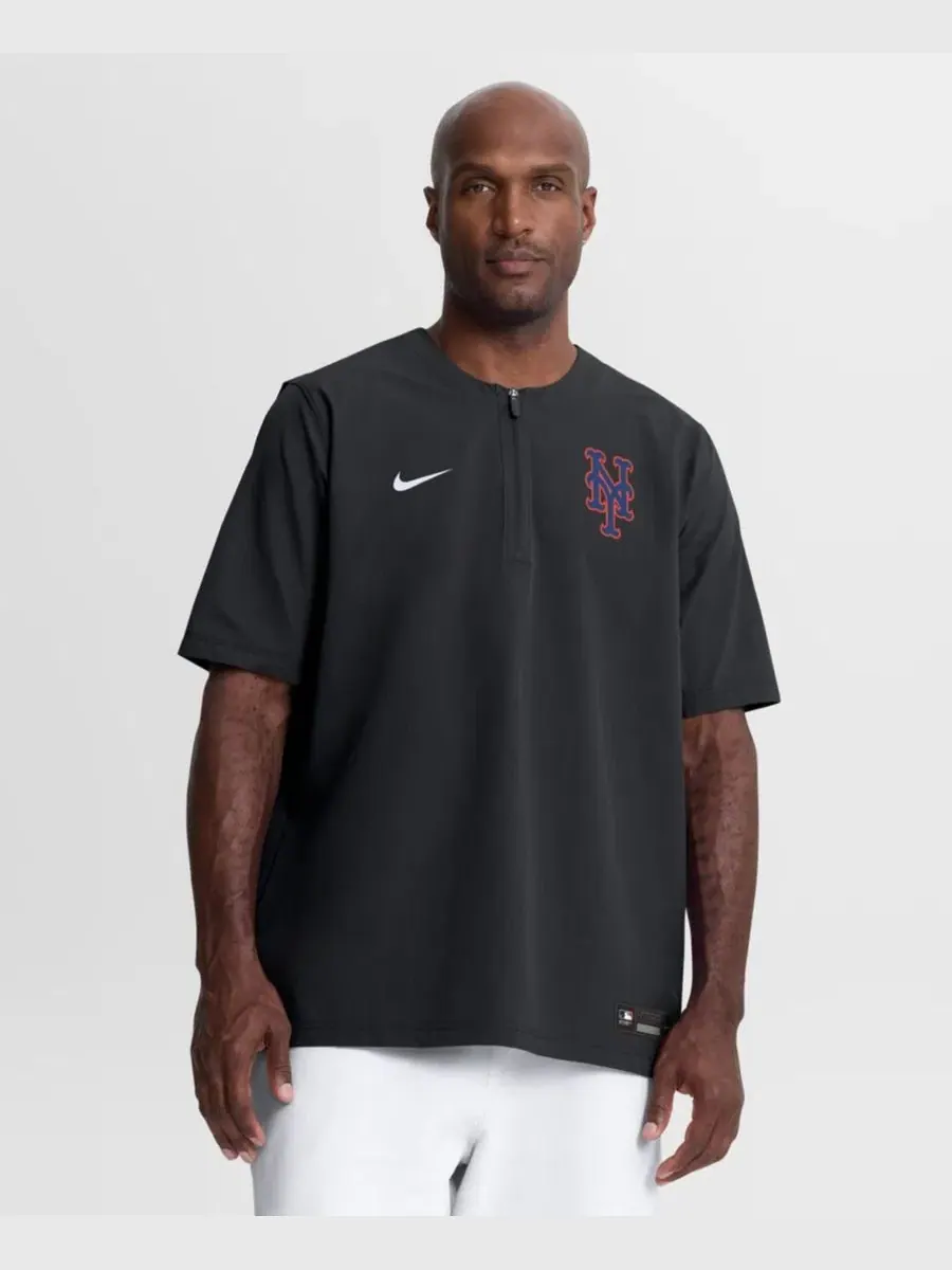 Ветровка с 1/4-застежкой Dri-FIT New York Mets Nike