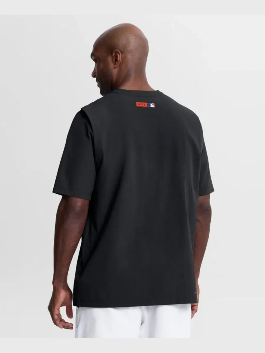 Ветровка с 1/4-застежкой Dri-FIT New York Mets Nike — изображение 5 из 6, черный