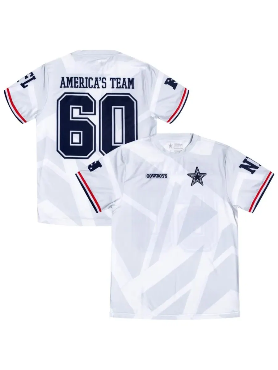 Футболка Dallas Cowboys America's Team Fashion с геометрическим принтом Dallas Cowboys Merchandise
