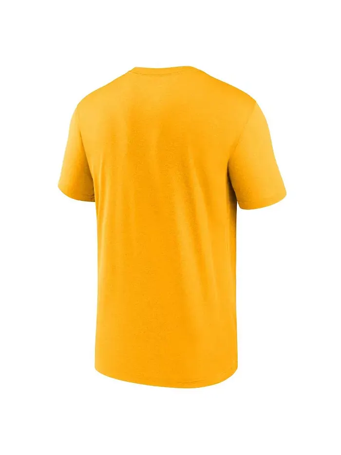 Мужская футболка для активного отдыха Gold West Virginia Mountaineers Lockup Legend Performance Nike — изображение 3 из 3