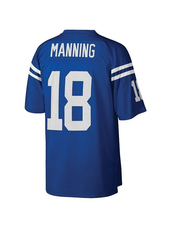 Мужская копия джерси Peyton Manning Royal Indianapolis Colts Legacy Mitchell & Ness — изображение 2 из 3, королевский