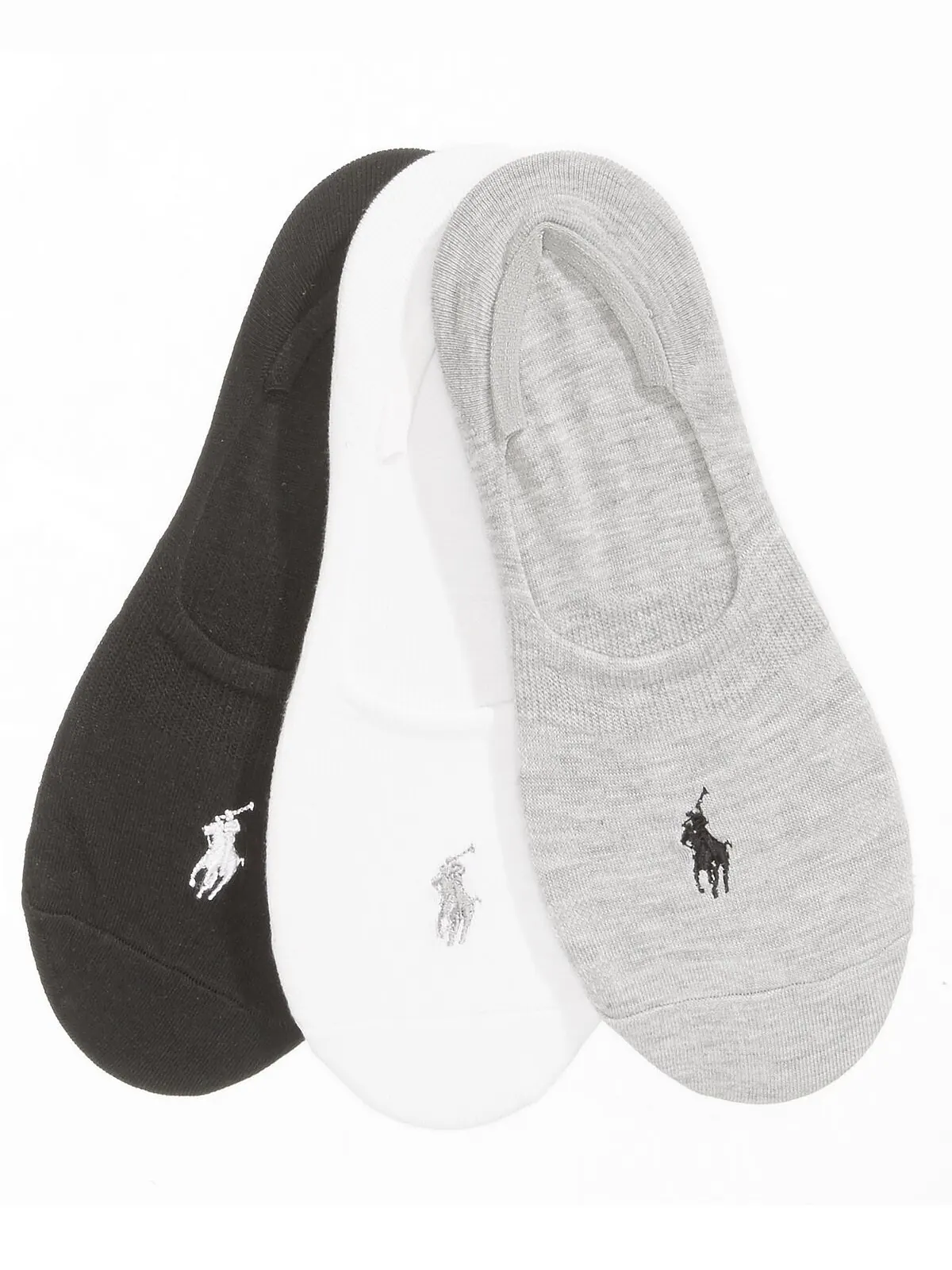 Набор из 3 женских плоских трикотажных носков-кроссовок Polo Ralph Lauren