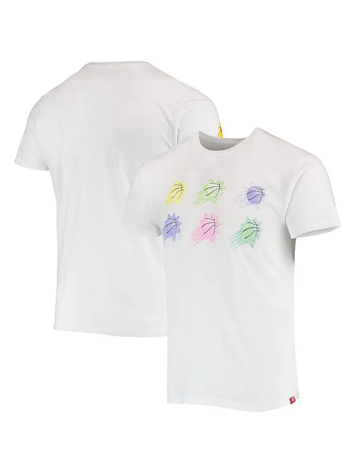Мужская белая футболка Phoenix Suns Street Capsule Bingham Sportiqe — изображение 2 из 4, белый