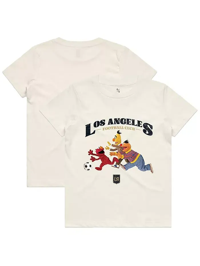Футболка Big Boys and Girls x Sesame Street Cream LAFC с фотопринтом Peace Collective