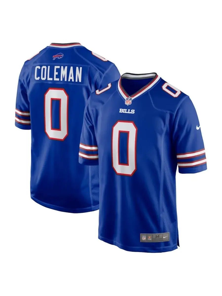 Мужская игровая футболка Keon Coleman Royal Buffalo Bills, посвященная драфту НФЛ 2024 года Nike