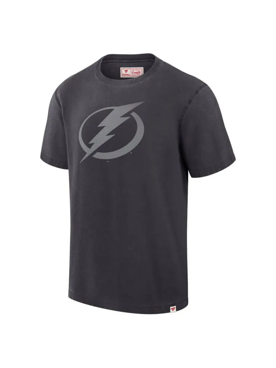 Fanatics Мужская черная футболка Tampa Bay Lightning, произведено в Канаде — изображение 3 из 3, черный
