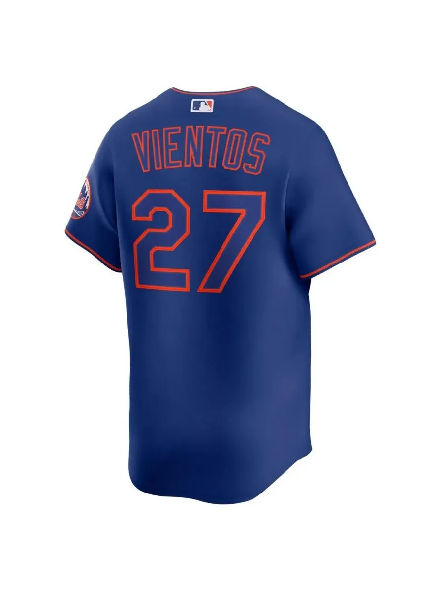 Мужская альтернативная ограниченная серия игровой майки Mark Vientos Royal New York Mets Nike — изображение 3 из 3