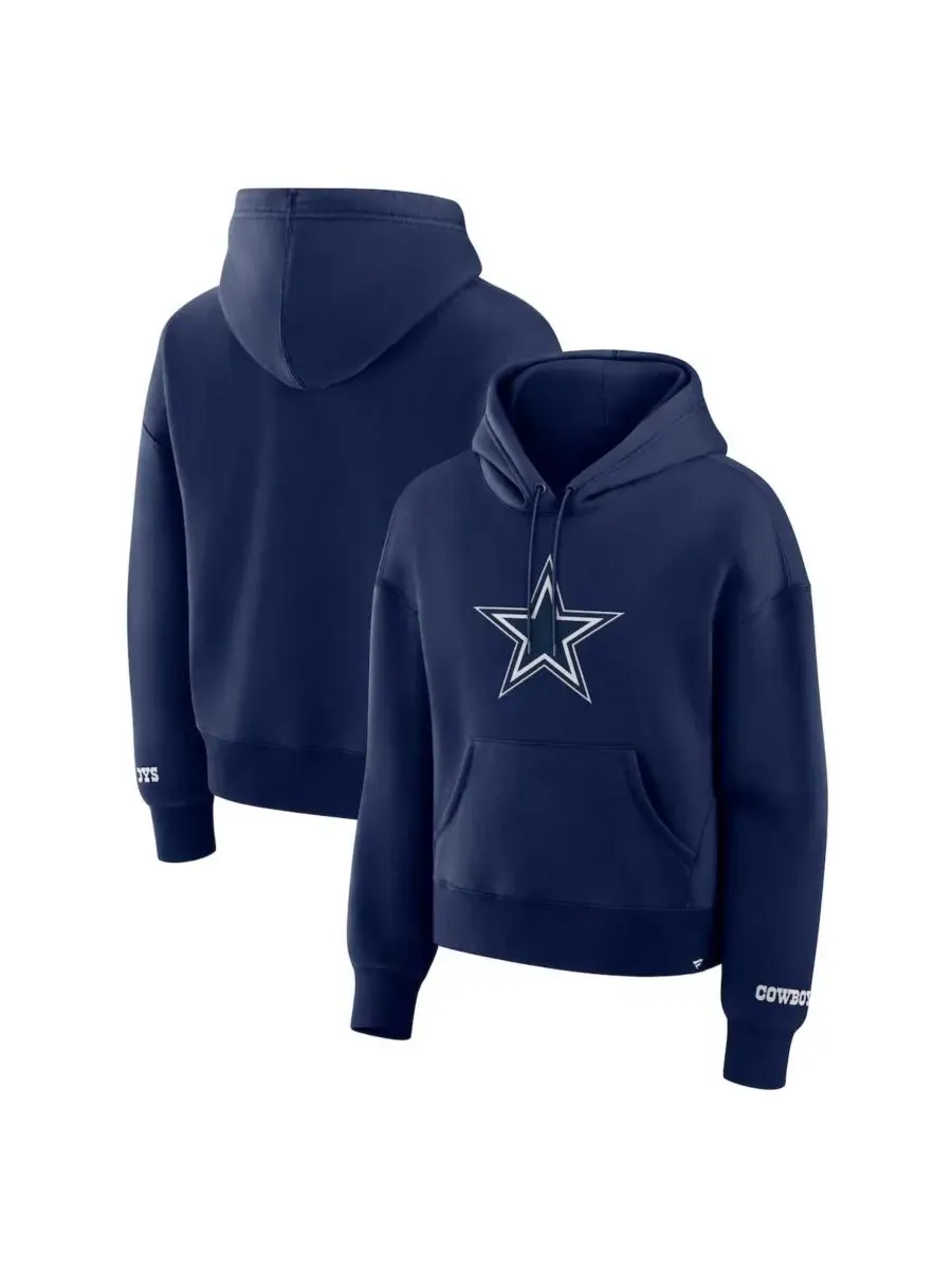 Fanatics Женская темно-синяя флисовая толстовка с капюшоном Dallas Cowboys Legacy