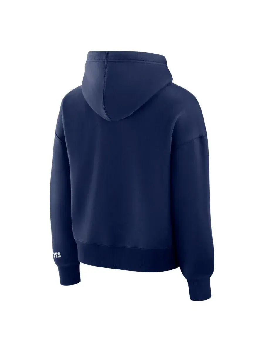 Fanatics Женская темно-синяя флисовая толстовка с капюшоном Dallas Cowboys Legacy — изображение 2 из 3, темно-синий