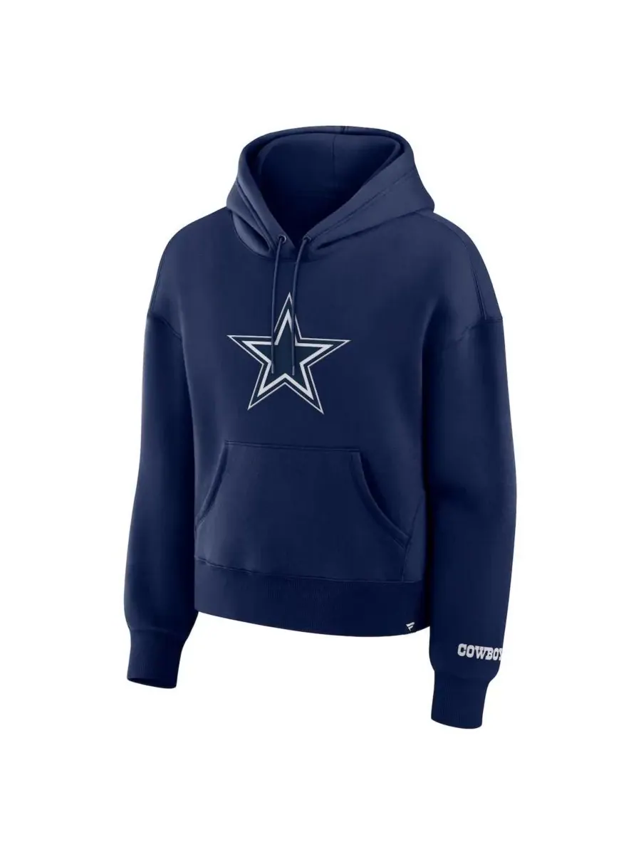 Fanatics Женская темно-синяя флисовая толстовка с капюшоном Dallas Cowboys Legacy — изображение 3 из 3, темно-синий