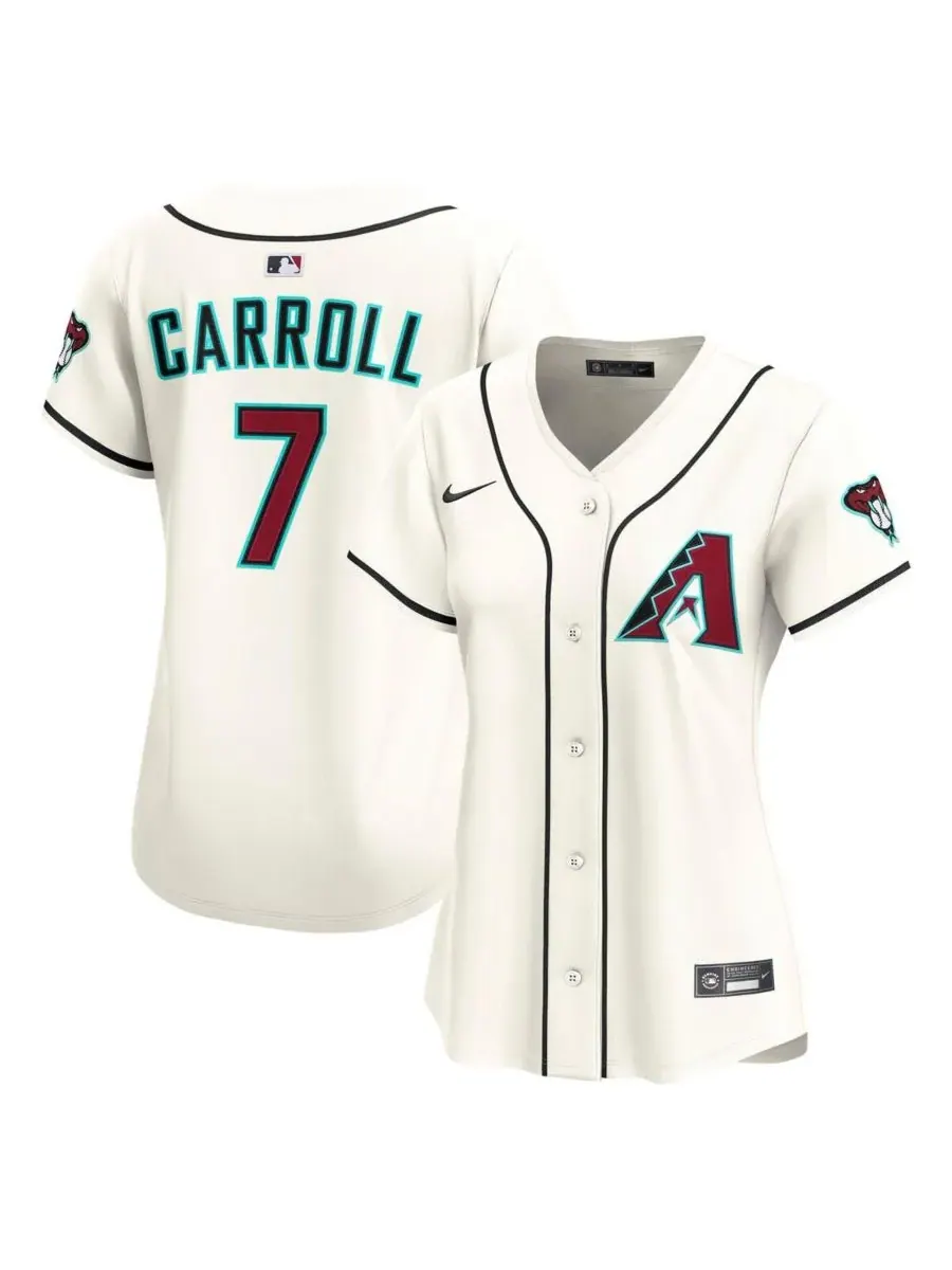 Nike Женская кремовая домашняя футболка Corbin Carroll Arizona Diamondbacks, ограниченная серия