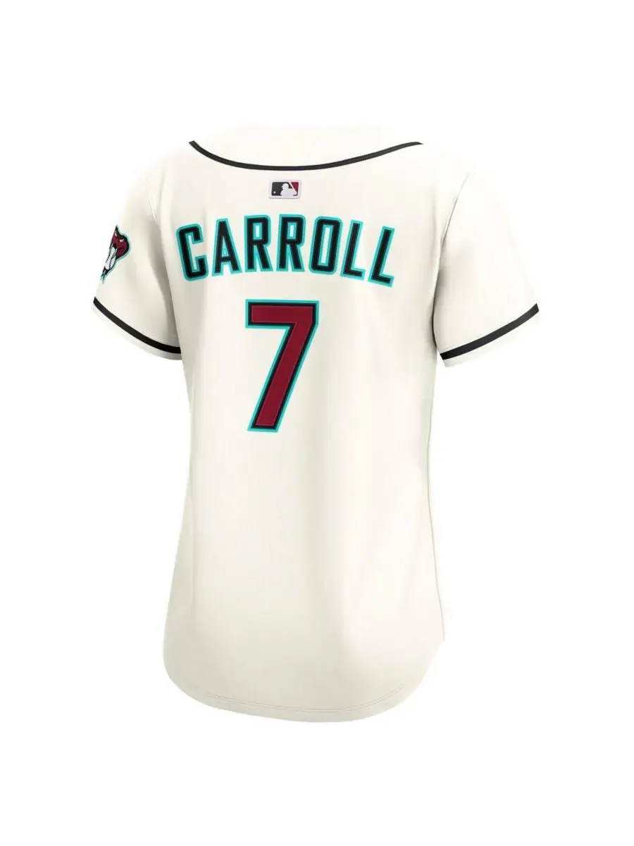 Nike Женская кремовая домашняя футболка Corbin Carroll Arizona Diamondbacks, ограниченная серия — изображение 3 из 3, бежевый
