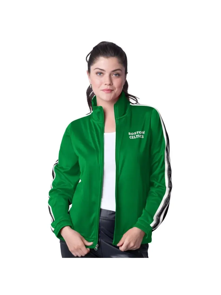 G-III 4Her by Carl Banks Женская спортивная куртка Boston Celtics Rebel с пайетками и