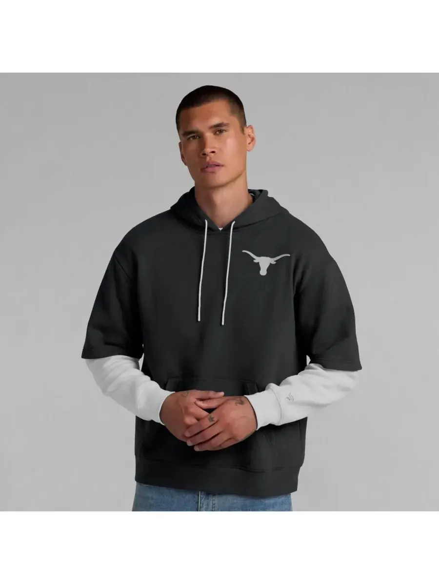 Fanatics Мужская черная толстовка с капюшоном Texas Longhorns — изображение 4 из 5, черный