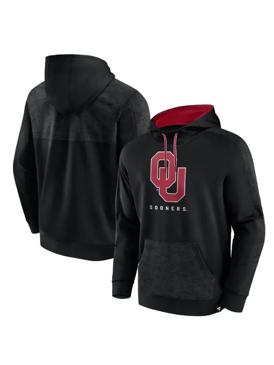 Fanatics Мужская черная толстовка с капюшоном Oklahoma Sooners Defender