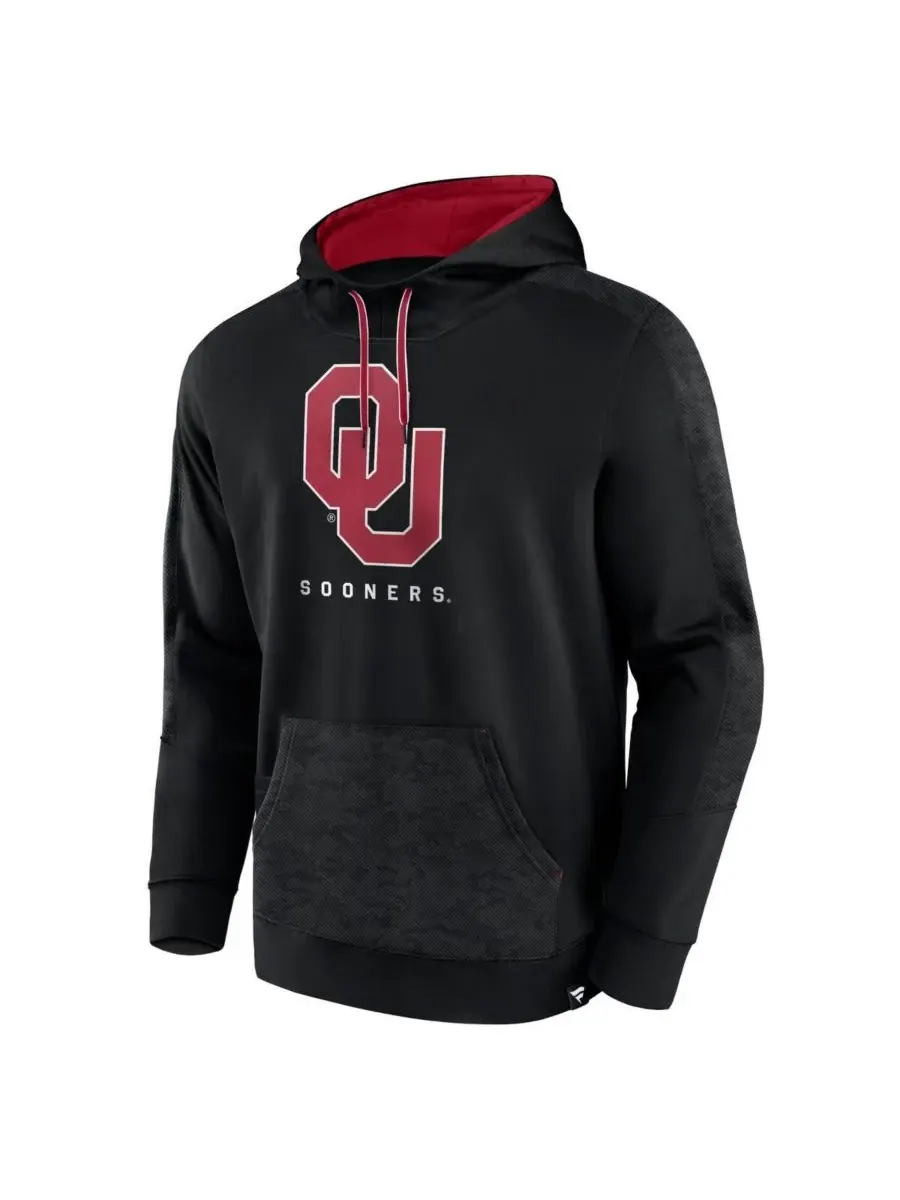 Fanatics Мужская черная толстовка с капюшоном Oklahoma Sooners Defender — изображение 3 из 3, черный