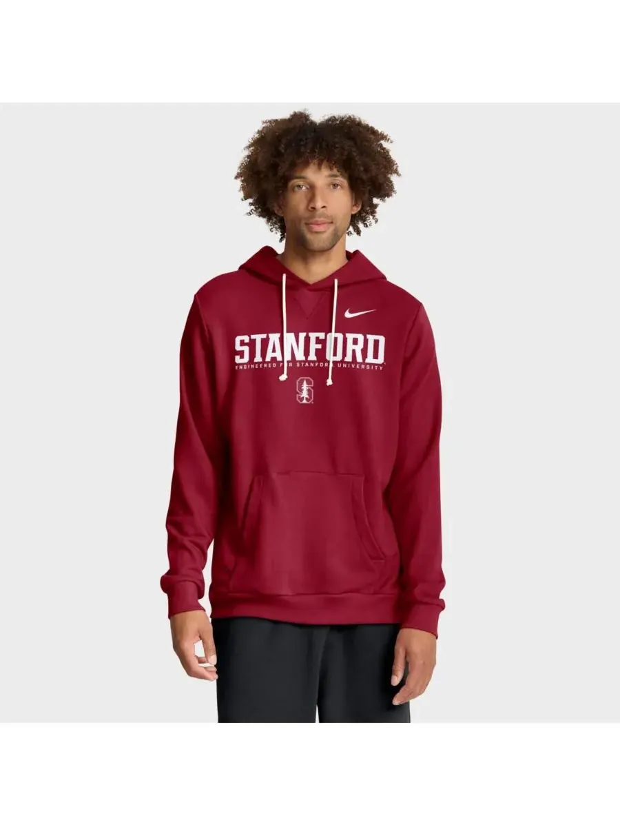Мужская толстовка Cardinal Stanford Cardinal 2025 Sideline Standard Issue Dri-FIT Nike