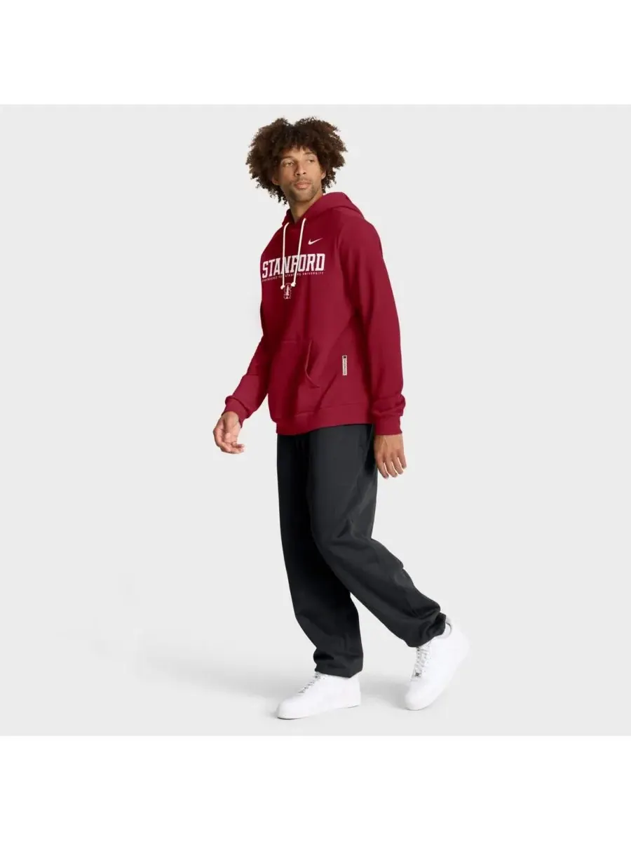 Мужская толстовка Cardinal Stanford Cardinal 2025 Sideline Standard Issue Dri-FIT Nike — изображение 3 из 5, красный
