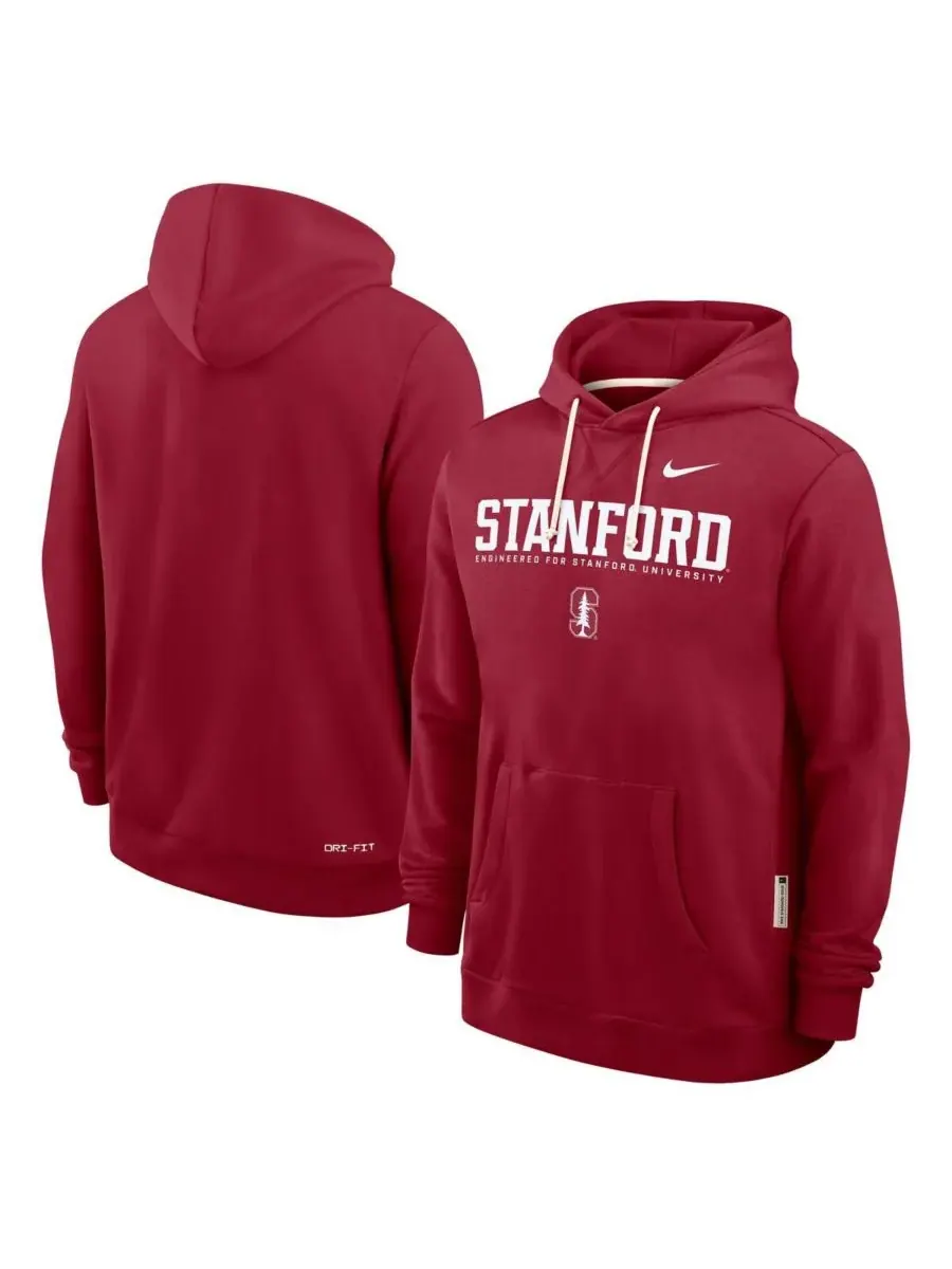 Мужская толстовка Cardinal Stanford Cardinal 2025 Sideline Standard Issue Dri-FIT Nike — изображение 4 из 5, красный