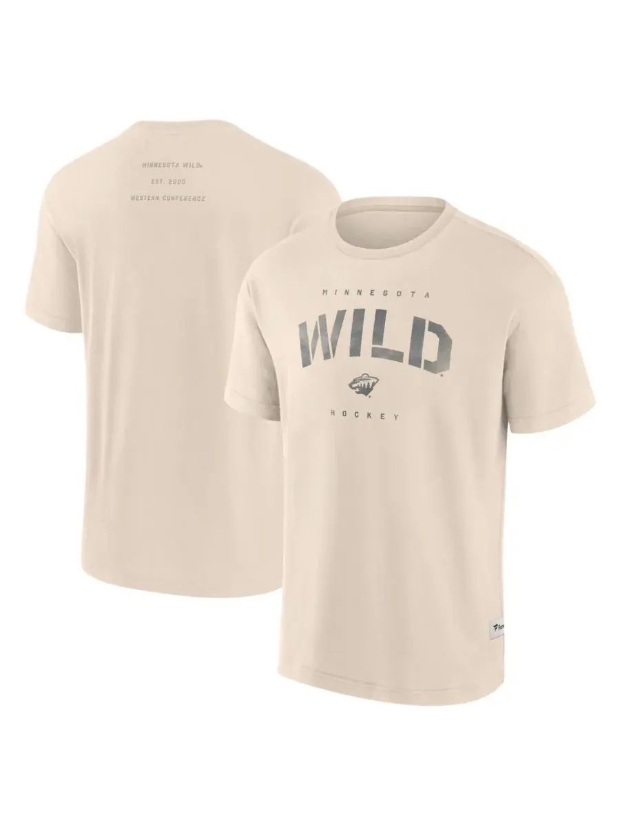 Fanatics Мужская кремовая футболка Minnesota Wild Elements Weathered Tonal Future Ground