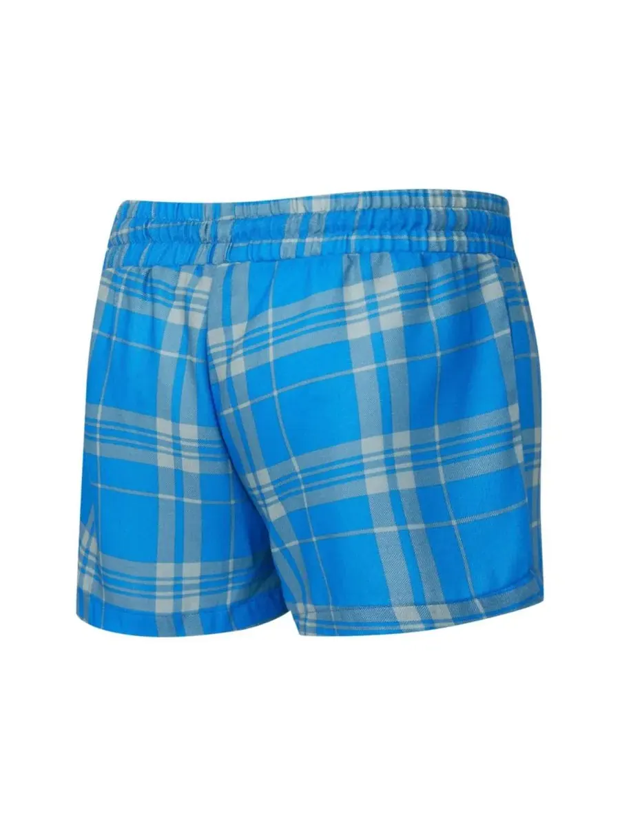Concepts Sport Женский комплект для сна из двух предметов: серо-голубой меланжевый клетчатый костюм — изображение 5 из 5