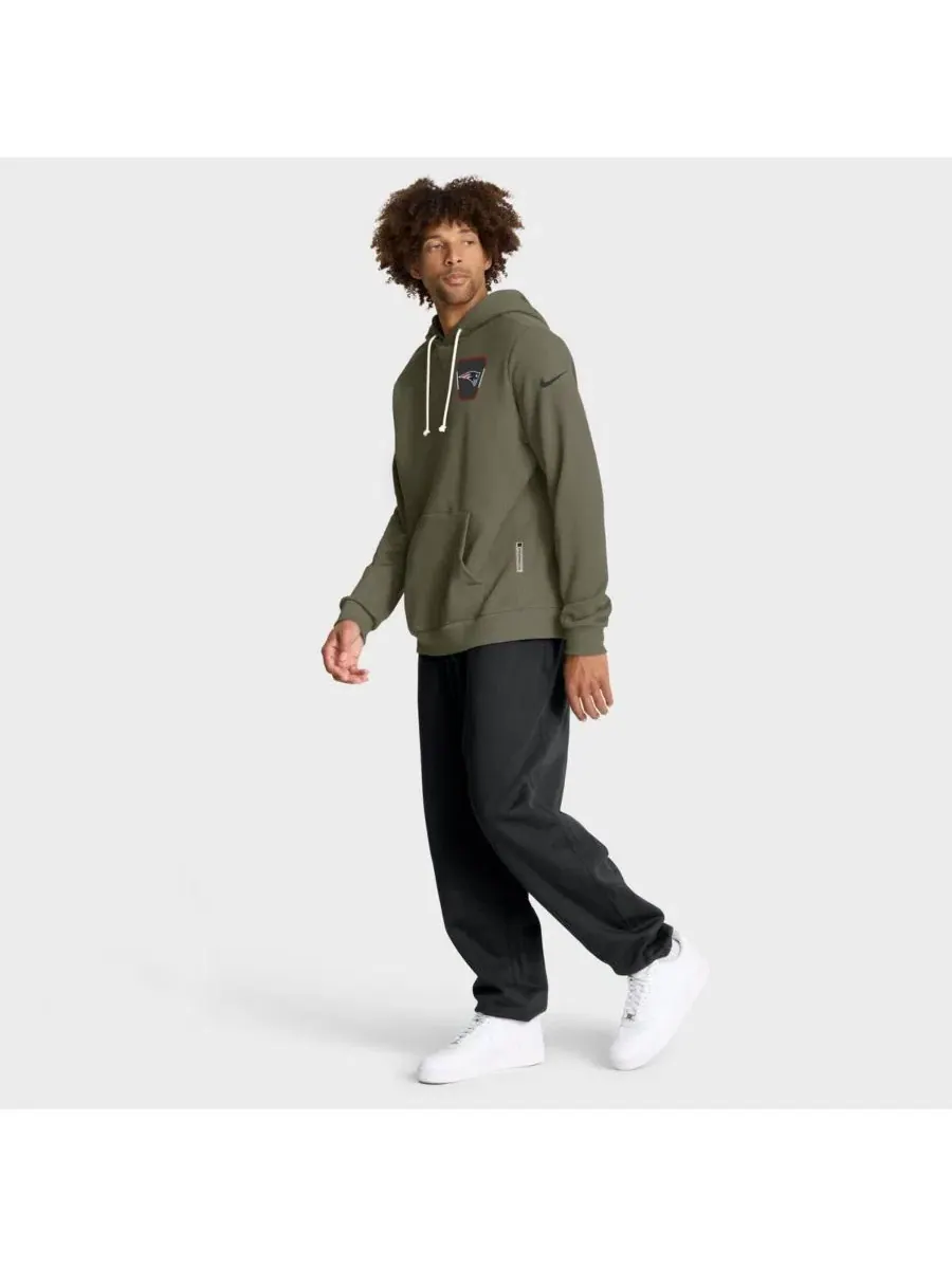 Худи Nike с длинным рукавом, модель 2025 Salute to Service Sideline Standard Issue Dri-FIT — изображение 3 из 5, оливковый