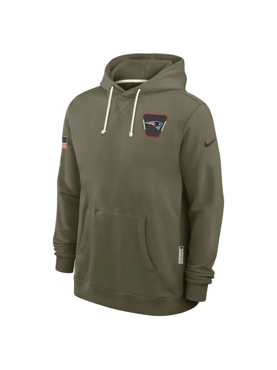 Худи Nike с длинным рукавом, модель 2025 Salute to Service Sideline Standard Issue Dri-FIT — изображение 4 из 5, оливковый