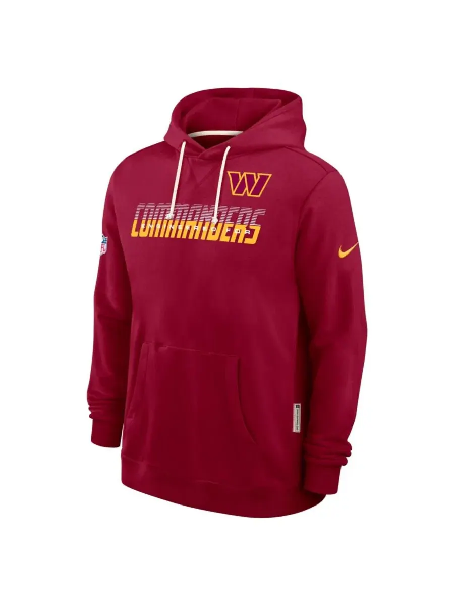 Худи с капюшоном Washington Commanders Dri-FIT Nike — изображение 2 из 3, бордовый