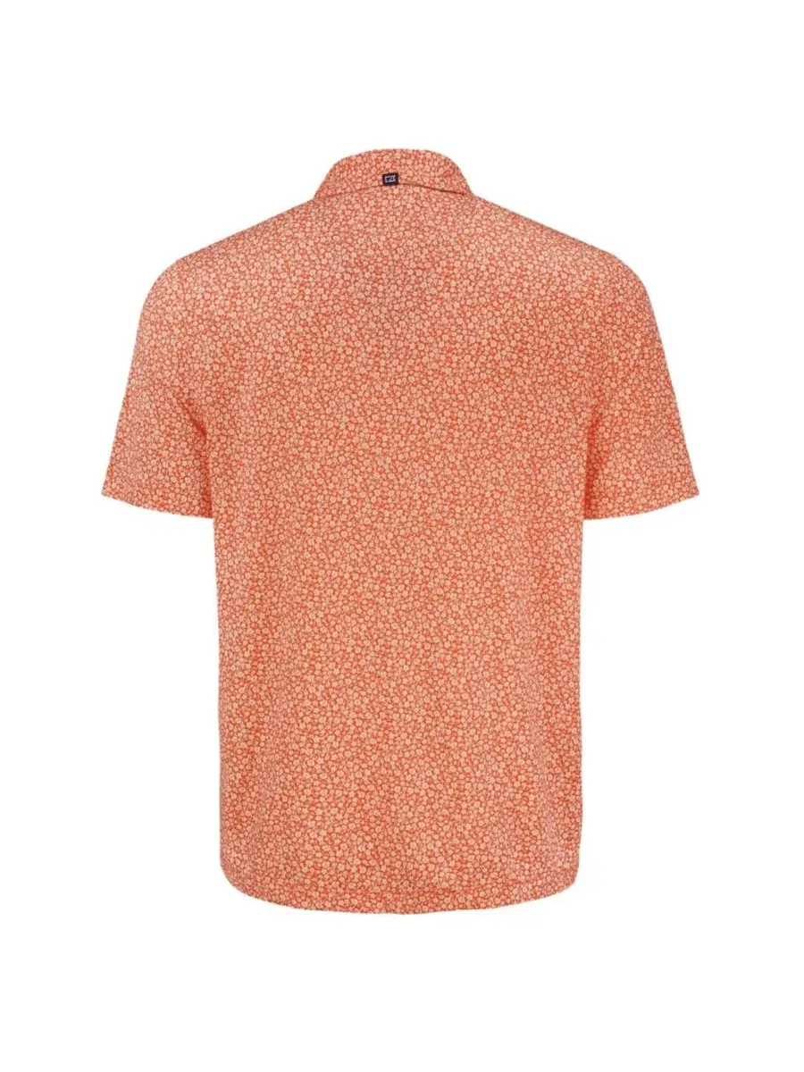 Поло с принтом Cincinnati Bengals Cutter & Buck Pike Eco Flora Print — изображение 2 из 3, оранжевый