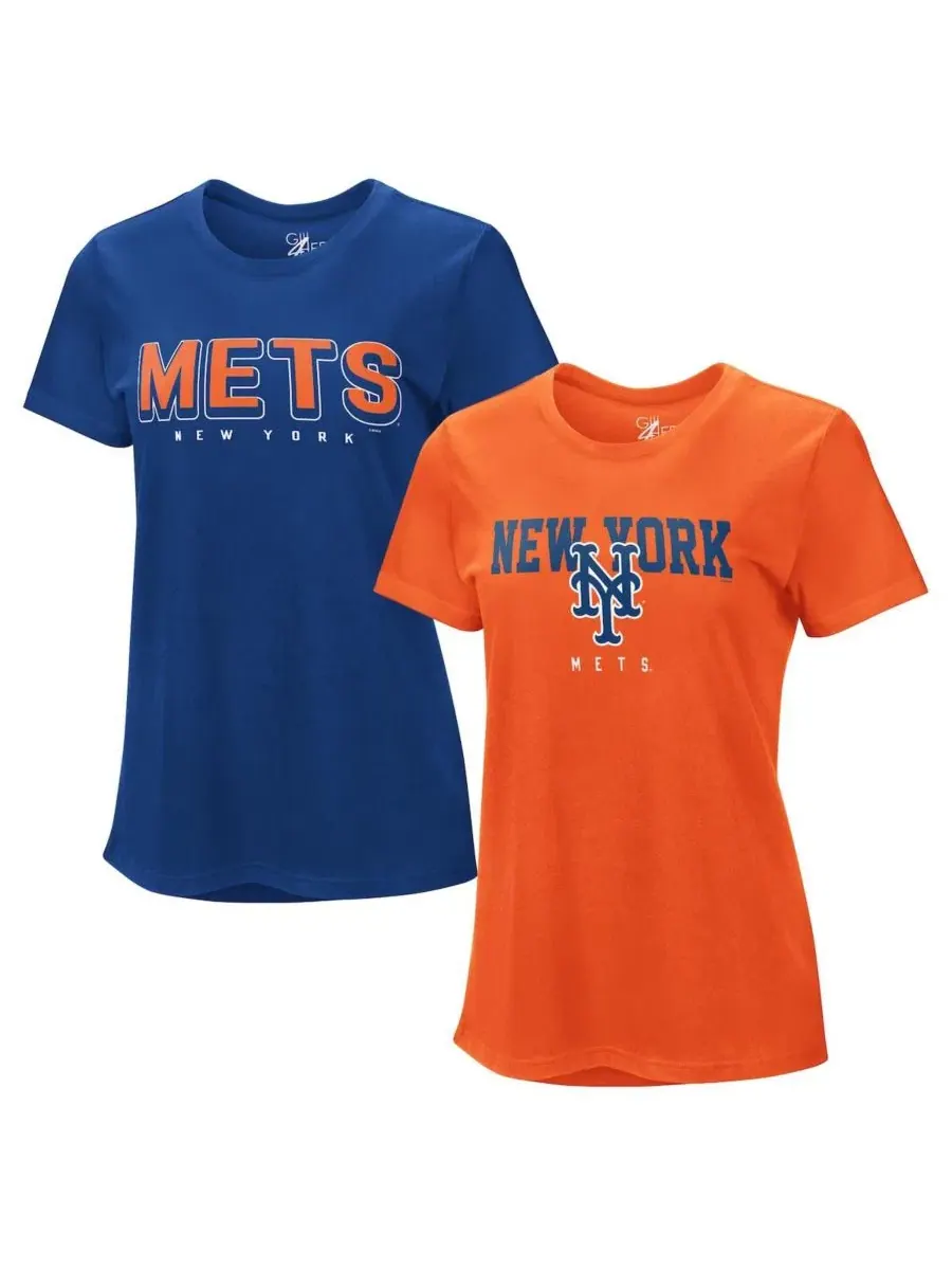 Комплект футболок с принтом New York Mets G-III 4Her by Carl Banks
