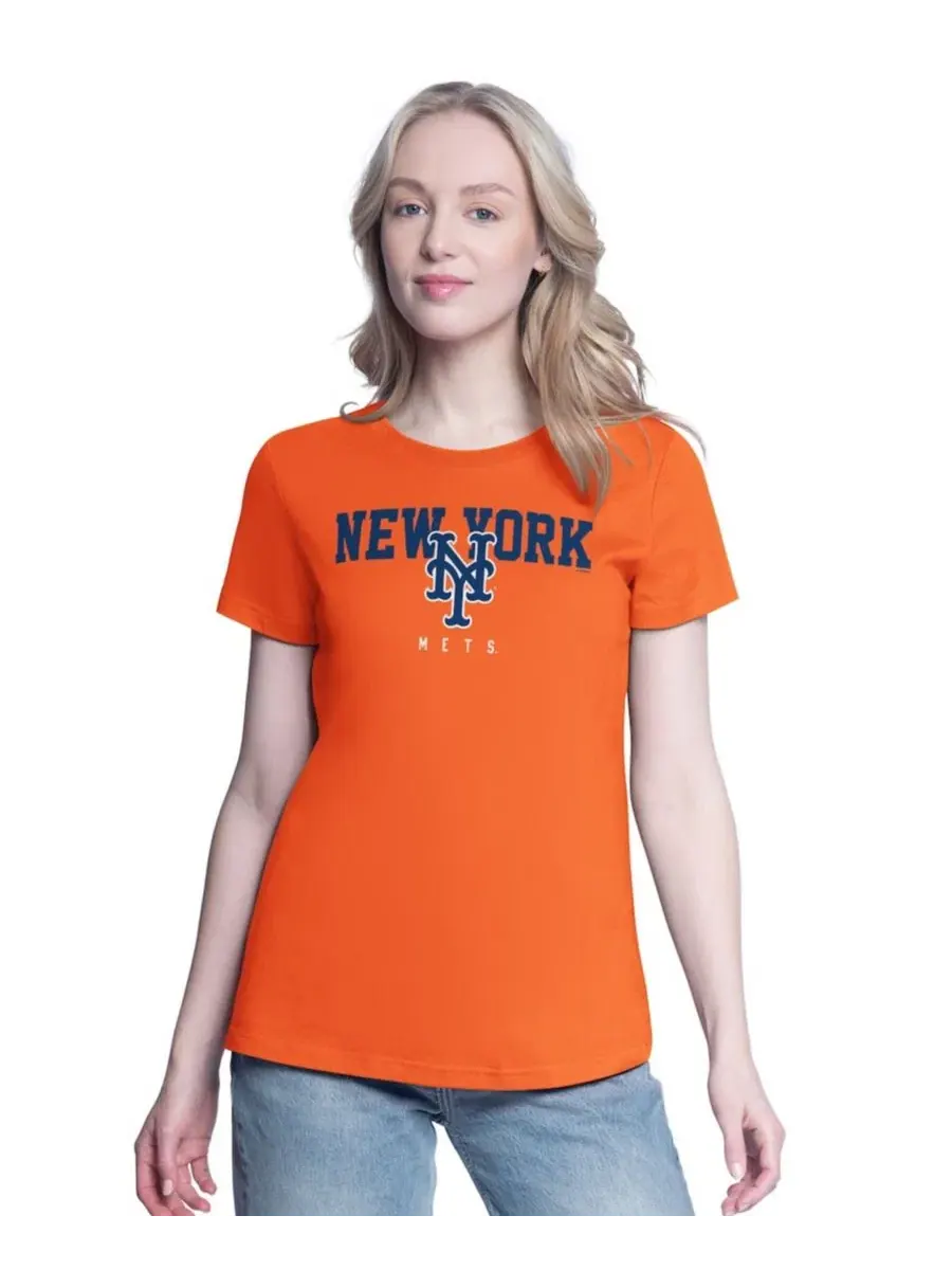 Комплект футболок с принтом New York Mets G-III 4Her by Carl Banks — изображение 3 из 5, оранжевый