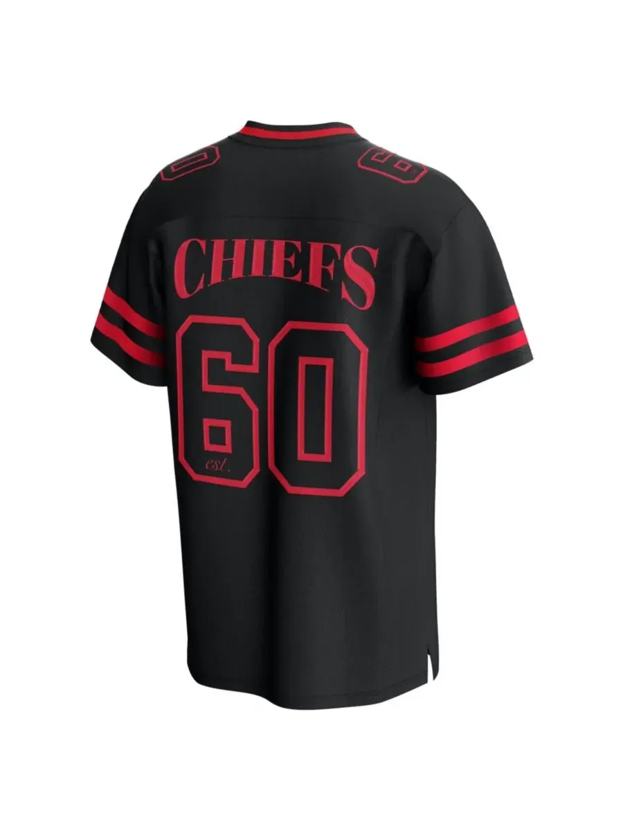 Футболка из сетки с V-образным вырезом, с принтом, Kansas City Chiefs After Hours Fanatics — изображение 3 из 3, черный