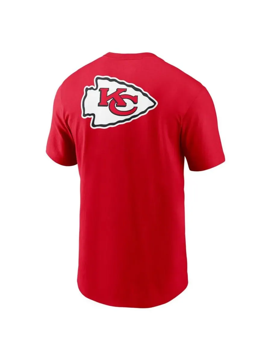 Nike Мужская красная футболка Kansas City Chiefs Rewind Front and Back Hit Essential — изображение 3 из 3, красный