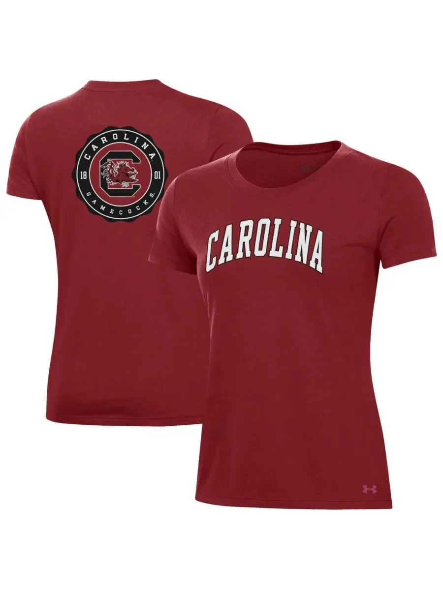 Женская футболка Garnet South Carolina Gamecocks Essentials 2-Hit Performance Under Armour