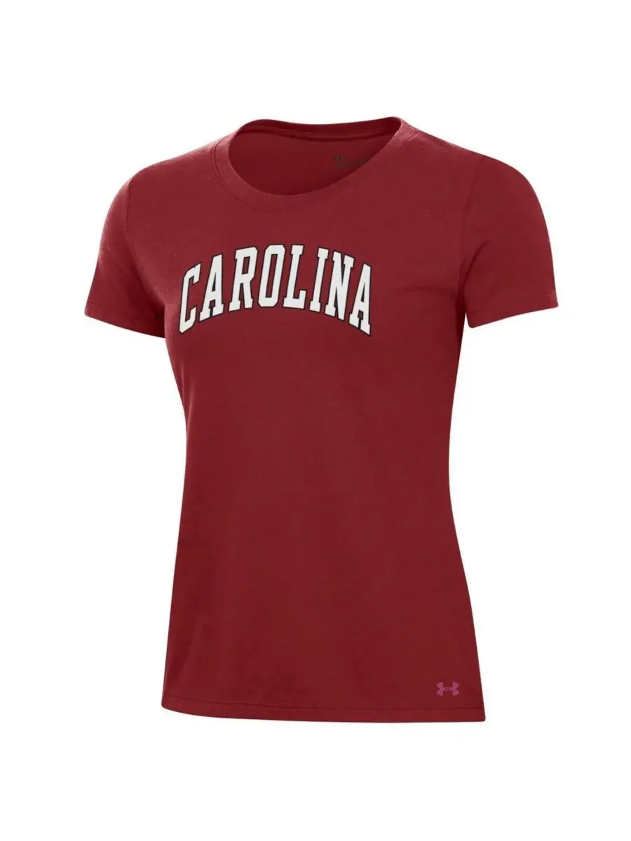 Женская футболка Garnet South Carolina Gamecocks Essentials 2-Hit Performance Under Armour — изображение 3 из 3, гранат